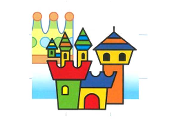 آموزش نقاشی قلعه کارتونی برای کودکان