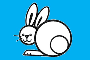 آموزش نقاشی ساده به کمک دایره | خرگوش