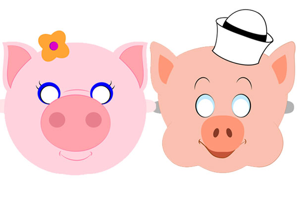ماسک صورت حیوانات برای کودکان | صورتک خوک برای پسرها و دخترها